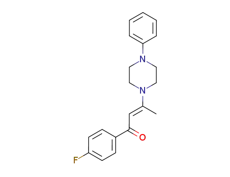 1-(4-Fluorophenyl)-3-(4-phenyl-1-piperazinyl)-2-buten-1-one