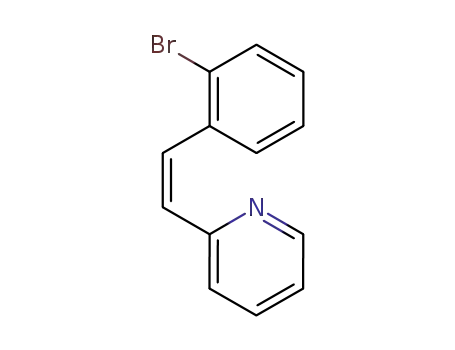 Pyridine, 2-(2-(2-bromophenyl)ethenyl)-, (Z)-