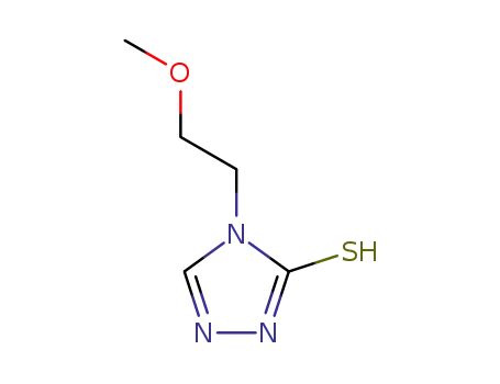 Molecular Structure of 76457-78-8 (4-(2-METHOXYETHYL)-4H-1,2,4-TRIAZOLE-3-THIOL)