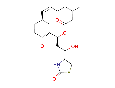 2-Thiazolidinone, 4-(1-hydroxy-2-(4-hydroxy-7,12-dimethyl-14-oxooxacyclotetradeca-8,12-dien-2-yl)ethyl)-