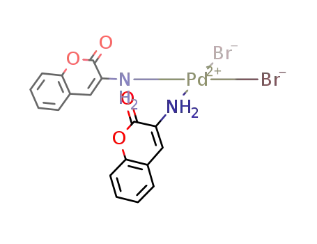 cis-Bis(2-oxo-2H-1-benzopyran-3-ylammine)dibromopalladium(II)