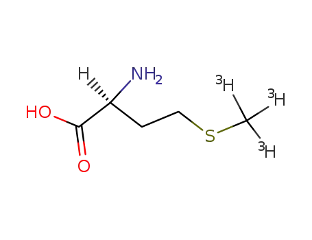 Molecular Structure of 76408-00-9 (L-METHIONINE, [METHYL-3H])