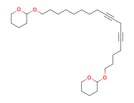 Molecular Structure of 162008-70-0 (1,17-Bis(tetrahydro-2H-pyran-2-yloxy)-5,8-heptadecadiyne)