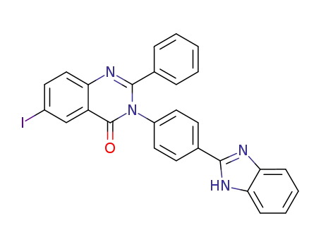 3-[4-(1H-benzimidazol-2-yl)phenyl]-6-iodo-2-phenylquinazolin-4(3H)-one