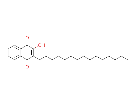 Molecular Structure of 76309-64-3 (4-hydroxy-3-pentadecylnaphthalene-1,2-dione)