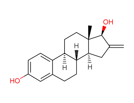 Molecular Structure of 7627-87-4 (16-methylene estradiol)
