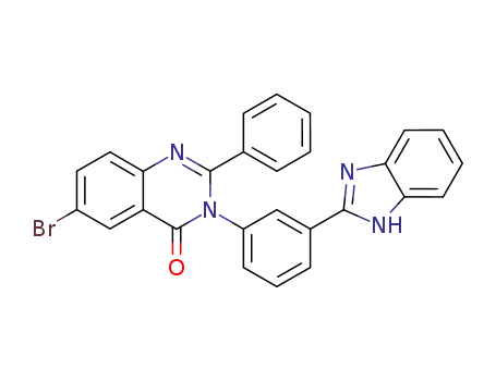Molecular Structure of 76618-02-5 (3-[3-(1H-benzimidazol-2-yl)phenyl]-6-bromo-2-phenylquinazolin-4(3H)-one)