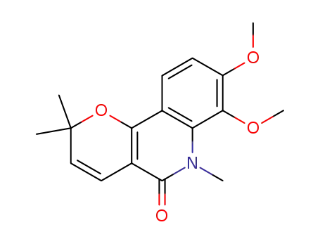 7,8-dimethoxy-2,2,6-trimethyl-2,6-dihydro-5H-pyrano[3,2-c]quinolin-5-one
