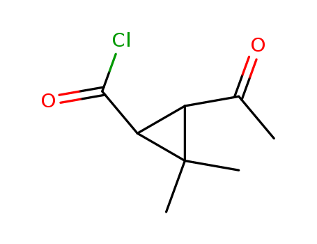 Cyclopropanecarbonylchloride, 3-acetyl-2,2-dimethyl-