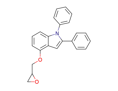 Molecular Structure of 76410-31-6 (1,2-Diphenyl-4-oxiranylmethoxy-1H-indole)
