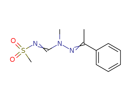 Methanimidic acid, N-(methylsulfonyl)-,methyl(1-phenylethylidene)hydrazide (9CI) cas  76291-34-4