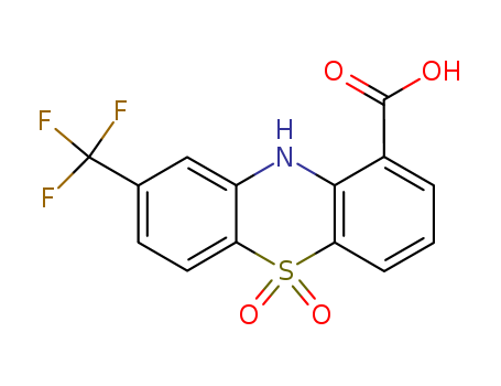 Phenothiazine-1-carboxylic acid,8-(trifluoromethyl)-,5,5-dioxide (7CI,8CI)