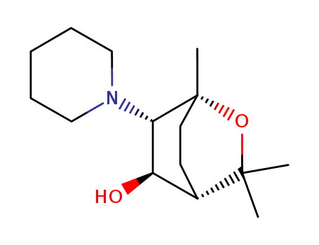 2-Oxabicyclo[2.2.2]octan-5-ol,1,3,3-trimethyl-6-(1-piperidinyl)-, (1a,4a,5b,6b)- (9CI) cas  76793-02-7