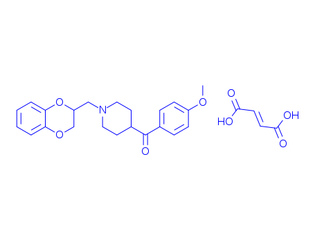 but-2-enedioic acid, [1-(7,10-dioxabicyclo[4.4.0]deca-1,3,5-trien-9-yl methyl)-4-piperidyl]-(4-methoxyphenyl)methanone