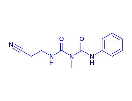 Molecular Structure of 76267-35-1 (1-(2-Cyanoethyl)-3-methyl-5-phenylbiuret)