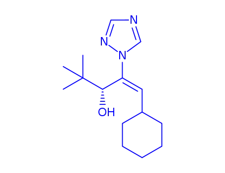 Molecular Structure of 93851-05-9 (alpha-tert-butyl-[R-(E)]-beta-(cyclohexylmethylene)-1H-1,2,4-triazol-1-ethanol)