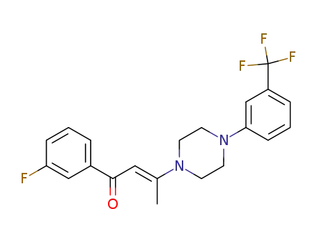 1-(3-Fluorophenyl)-3-(4-(3-(trifluoromethyl)phenyl)-1-piperazinyl)-2-buten-1-one
