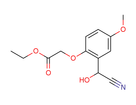 (2-ethoxycarbonylmethoxy-5-methoxyphenyl)hydroxyacetonitrile