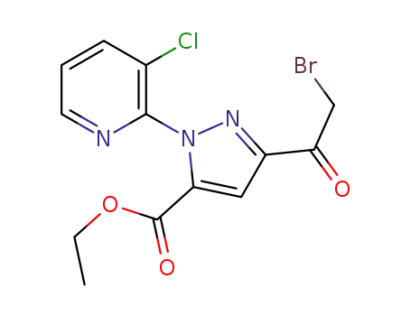 ethyl 3-(bromoacetyl)-1-(3-chloropyridin-2-yl)-1H-pyrazole-5-carboxylate