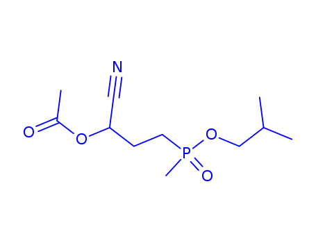 Phosphinic acid,[3-(acetyloxy)-3-cyanopropyl]methyl-, 2-methylpropyl ester (9CI)