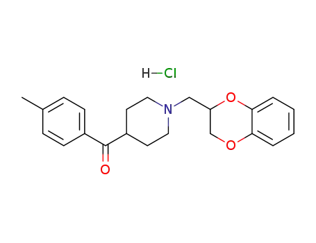 Methanone, (1-((2,3-dihydro-1,4-benzodioxin-2-yl)methyl)-4-piperidinyl)(4-methylphenyl)-, hydrochloride
