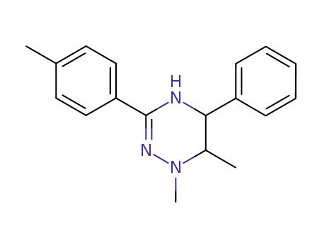 Molecular Structure of 7662-17-1 (1,6-dimethyl-3-(4-methylphenyl)-5-phenyl-1,2,5,6-tetrahydro-1,2,4-triazine)