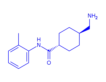 Molecular Structure of 767226-17-5 (Cyclohexanecarboxamide, 4-(aminomethyl)-N-(2-methylphenyl)-, trans- (9CI))