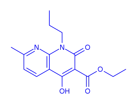 Molecular Structure of 76336-00-0 (ethyl 4-hydroxy-7-methyl-2-oxo-1-propyl-1,2-dihydro-1,8-naphthyridine-3-carboxylate)