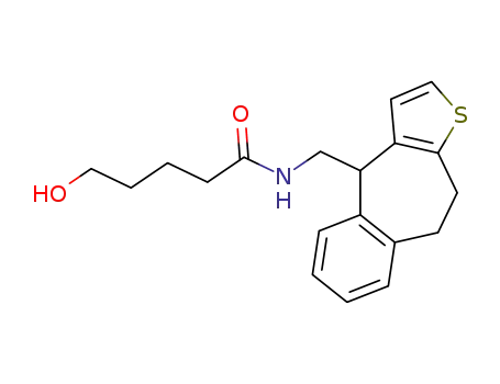 N-(9,10-dihydro-4H-benzo<4,5>cyclohepta<1,2-b>thiophene-4-yl-methyl)-δ-hydroxyvaleramide