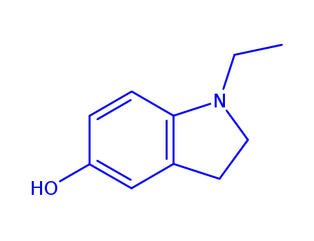 Molecular Structure of 763866-46-2 (1H-Indol-5-ol,1-ethyl-2,3-dihydro-(9CI))
