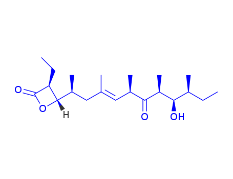 2-Oxetanone,3-ethyl-4-[(1S,3E,5R,7S,8R,9R)-8-hydroxy-1,3,5,7,9-pentamethyl-6-oxo-3-undecen-1-yl]-,(3S,4S)- cas  76808-15-6