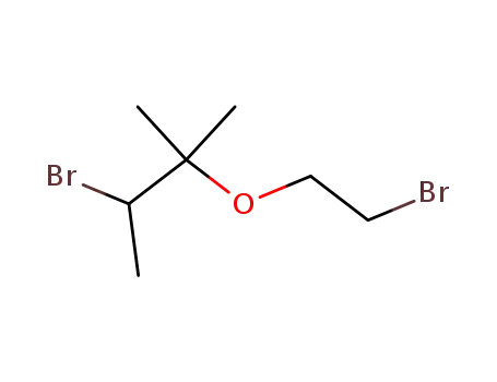 Molecular Structure of 88738-93-6 (Butane, 3-bromo-2-(2-bromoethoxy)-2-methyl-)
