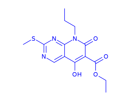 Ethyl 5-hydroxy-2-(methylthio)-7-oxo-8-propyl-7,8-dihydropyrido[2,3-d]pyrimidine-6-carboxylate