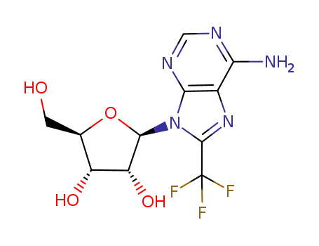 Molecular Structure of 76513-89-8 (8-(TRIFLUOROMETHYL)ADENOSINE)