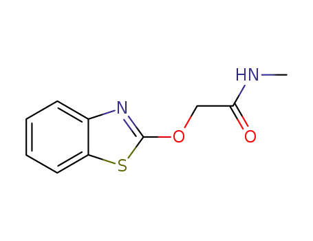 Molecular Structure of 76855-79-3 (Acetamide, 2-(2-benzothiazolyloxy)-N-methyl- (9CI))