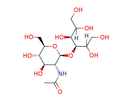 Molecular Structure of 76319-51-2 (2-acetamido-2-deoxyglucosylgalactitol)