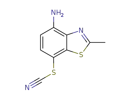 Thiocyanic acid, 4-amino-2-methyl-7-benzothiazolyl ester (7CI,8CI,9CI)