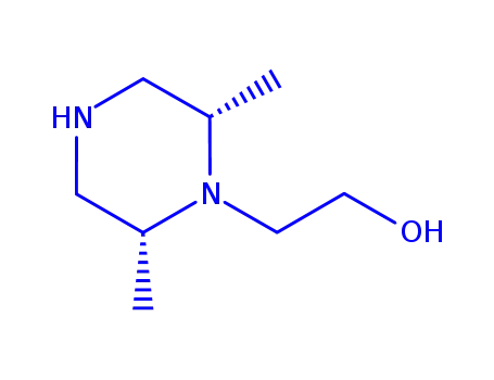 Molecular Structure of 764633-10-5 (1-Piperazineethanol,2,6-dimethyl-(9CI))