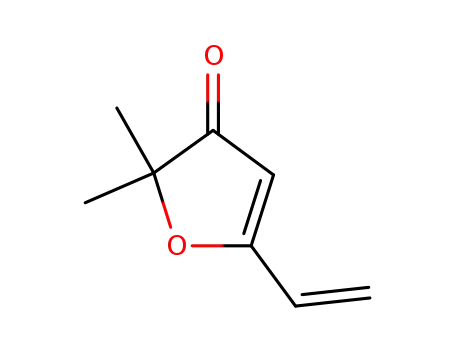 Molecular Structure of 76777-53-2 (5-ethenyl-2,2-dimethylfuran-3(2H)-one)