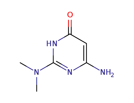 Molecular Structure of 76750-84-0 (4-AMINO-2-DIMETHYLAMINO-6-HYDROXYPYRIMIDINE)