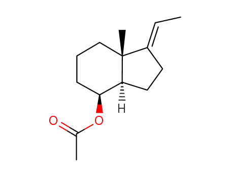 acetic acid (3aR,4S,7aR )-1-E-ethyIidene-7a-methyI-octahydroinden-4-yl ester