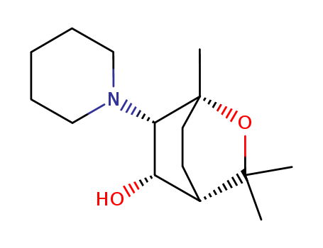 2-Oxabicyclo(2.2.2)octan-5-ol, 6-(1-piperidinyl)-1,3,3-trimethyl- cas  76735-20-1