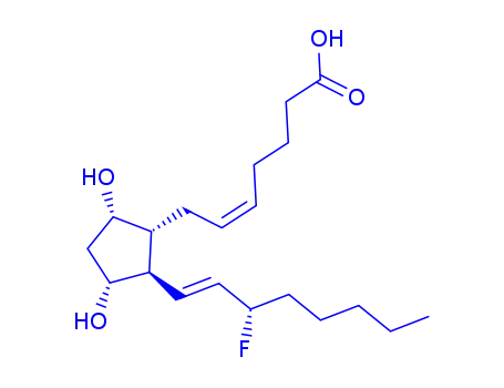 Molecular Structure of 77220-88-3 (15-fluoro-15-deoxyprostaglandin F2alpha)