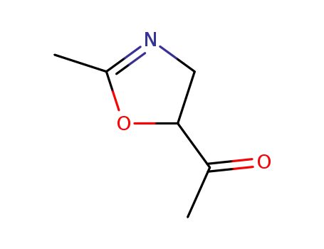 Molecular Structure of 77219-16-0 (Ethanone, 1-(4,5-dihydro-2-methyl-5-oxazolyl)- (9CI))