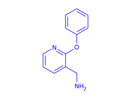Molecular Structure of 771579-31-8 (3-Pyridinemethanamine,2-phenoxy-(9CI))