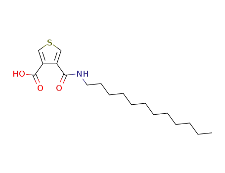 Molecular Structure of 847053-25-2 (4-dodecylcarbamoylthiophene-3-carboxylic acid)