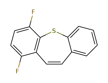 Molecular Structure of 77380-34-8 (1,4-difluorodibenzo<b,f>thiepin)