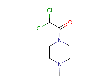 Molecular Structure of 77368-14-0 (Piperazine, 1-(dichloroacetyl)-4-methyl- (9CI))