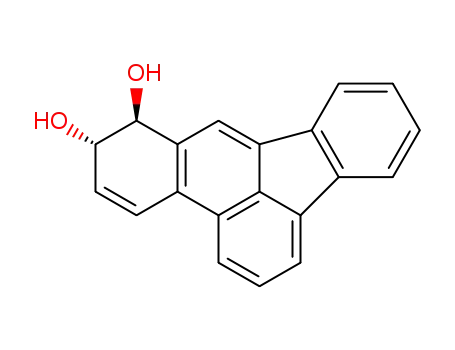 Molecular Structure of 77060-93-6 (9,10-Dihydrobenz(e)acephenanthrylene-9,10-diol trans-)
