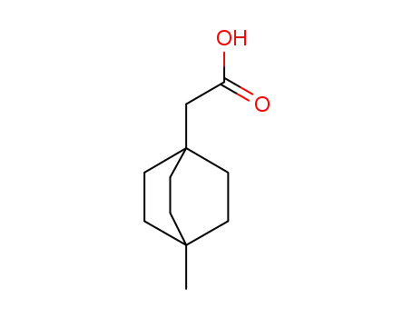 Molecular Structure of 78016-70-3 (4-methylbicyclo<2.2.2>oct-1-ylacetic acid)